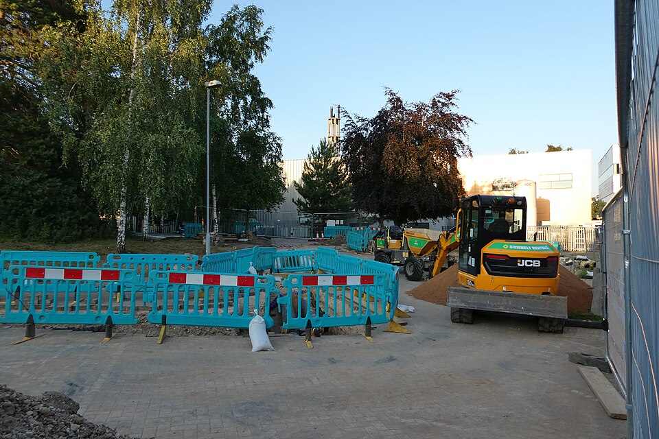 Construction sand stockpile